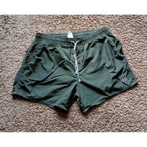 Hugo Boss Swim Shorts Men's Size XL Green Drawstring Pockets Waist 36-40